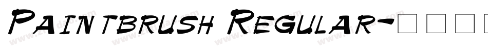 Paintbrush Regular字体转换
